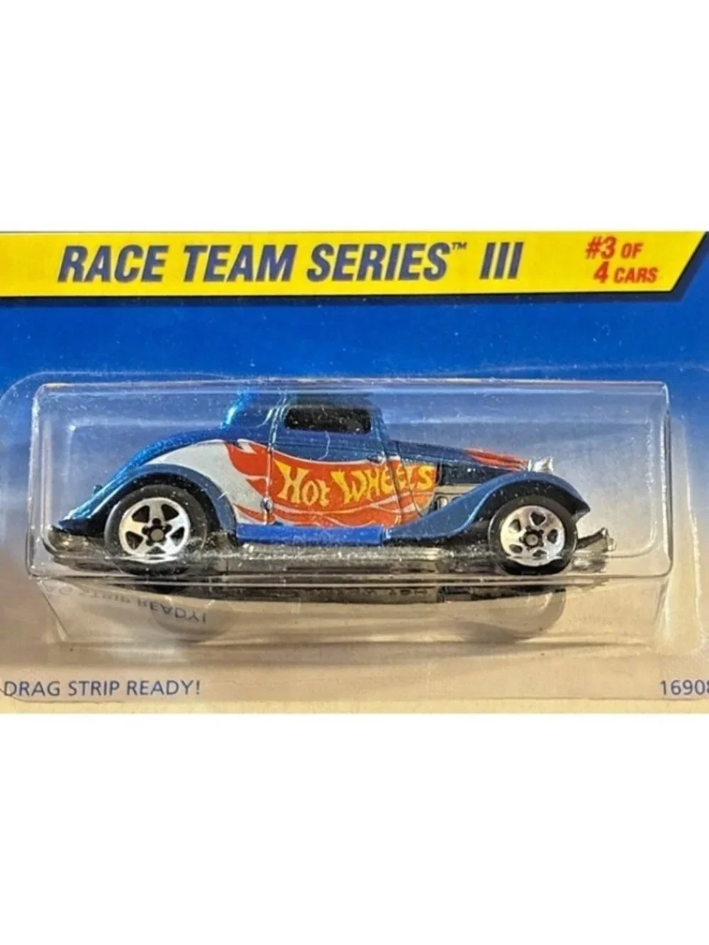 Vintage Die Cast Hot Wheels 3-Window 34 Car Race Team Series III 3/4 Cars 1996